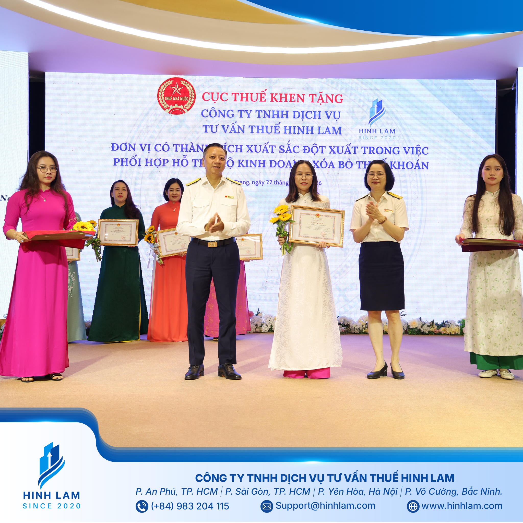 HINH LAM VINH DỰ ĐƯỢC CỤC THUẾ KHEN THƯỞNG TẠI HỘI NGHỊ VTCA 2026 01