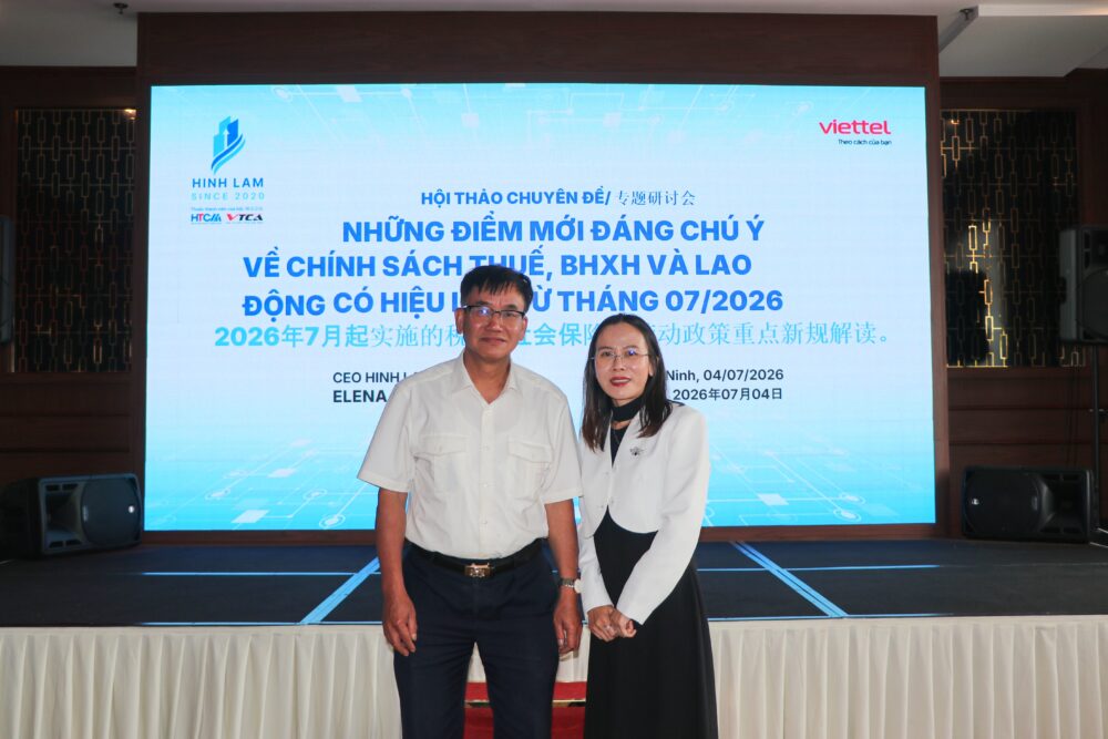 HỘI THẢO “NHỮNG ĐIỂM MỚI ĐÁNG CHÚ Ý VỀ CHÍNH SÁCH THUẾ, BHXH VÀ LAO ĐỘNG CÓ HIỆU LỰC TỪ THÁNG 07/2026” TẠI BẮC NINH DIỄN RA THÀNH CÔNG TỐT ĐẸP