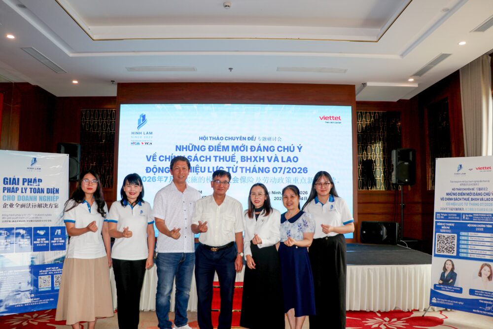 HỘI THẢO “NHỮNG ĐIỂM MỚI ĐÁNG CHÚ Ý VỀ CHÍNH SÁCH THUẾ, BHXH VÀ LAO ĐỘNG CÓ HIỆU LỰC TỪ THÁNG 07/2026” TẠI BẮC NINH DIỄN RA THÀNH CÔNG TỐT ĐẸP